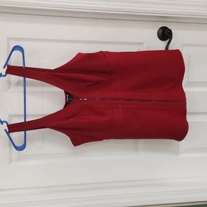 Torrid Sleeveless Zippered Peplum Top